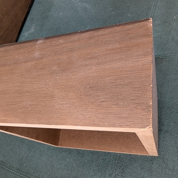 Set of 3 Grey Taupe Brown Square Nesting Boxes Shelves 12" - Picture 4 of 10